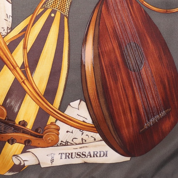 Trussardi Vintage Silk Scarf Made in Italy - Picture 3 of 11